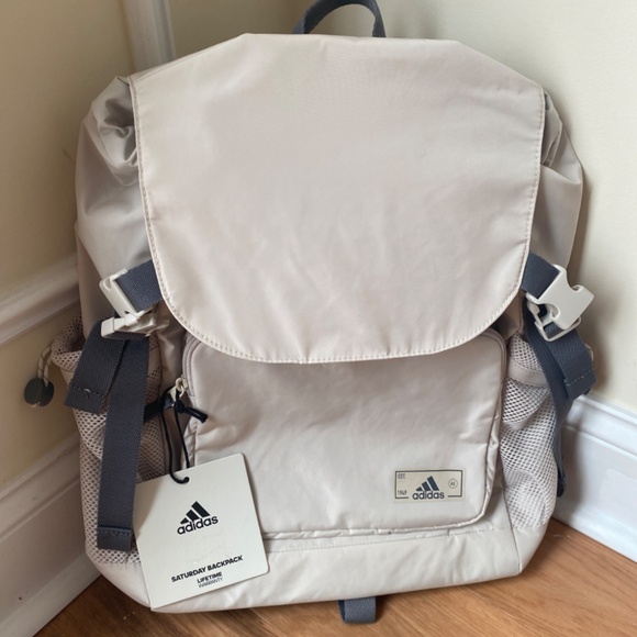 ๐ NEW Adidas Saturday Backpack (Beige)! - Picture 2 of 5